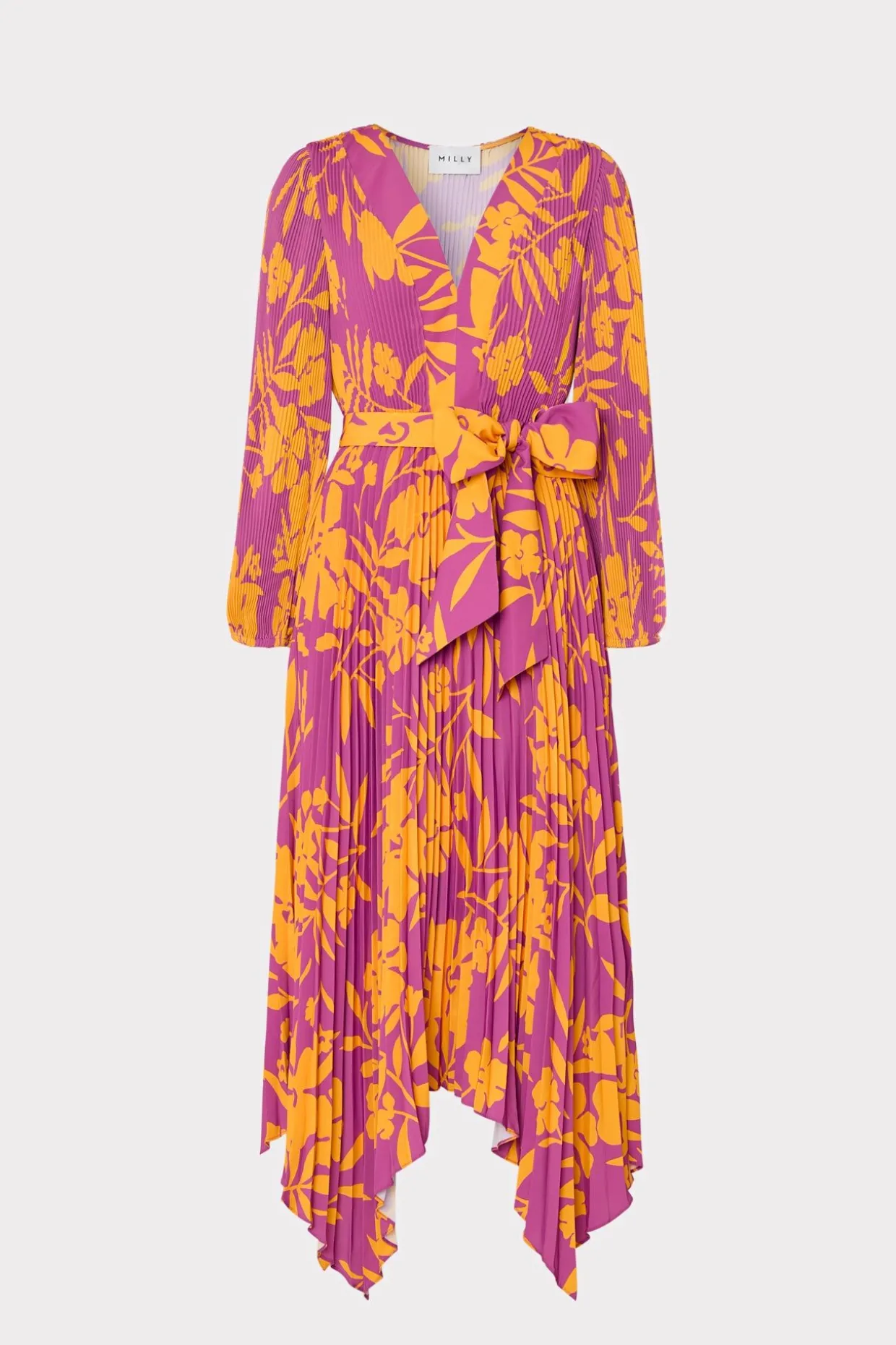 liora_marigold_aroma_plea_0.webp Jumpsuits & Rompers-MILLY Liora Marigold Aroma Pleated Dress Multi