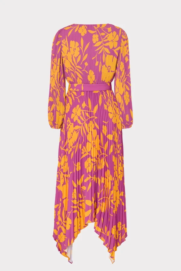 Jumpsuits & Rompers-MILLY Liora Marigold Aroma Pleated Dress Multi