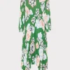 liora_petals_in_bloom_ple_3-2.webp Day Dresses-MILLY Liora Petals In Bloom Pleated Dress Green Multi