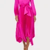 liora_satin_pleated_dress_1-1.webp Maxi Dresses-MILLY Liora Satin Pleated Dress Fuchsia