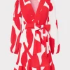 liv_grand_foliage_pleated_0-3.webp Mini Dresses-MILLY Liv Grand Foliage Pleated Dress Red/White