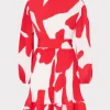 liv_grand_foliage_pleated_3.webp Jumpsuits & Rompers-MILLY Liv Grand Foliage Pleated Dress Red/White