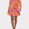 liv_marigold_aroma_pleate_1.webp Jumpsuits & Rompers-MILLY Liv Marigold Aroma Pleated Dress Pink Multi