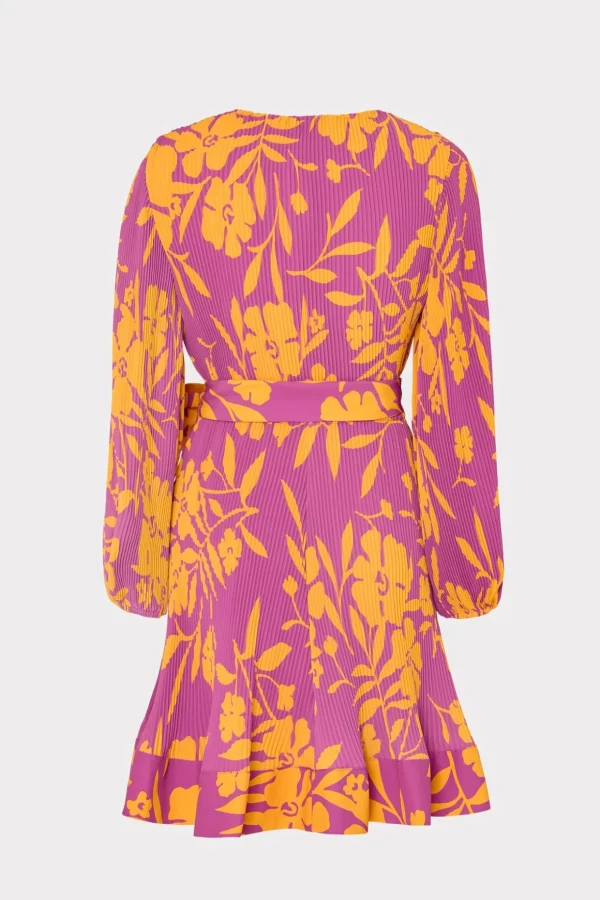 liv_marigold_aroma_pleate_3.webp Jumpsuits & Rompers-MILLY Liv Marigold Aroma Pleated Dress Pink Multi
