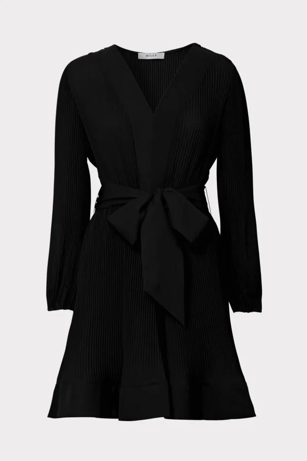 liv_pleated_dress_0-3.webp Jumpsuits & Rompers-MILLY Liv Pleated Dress Black