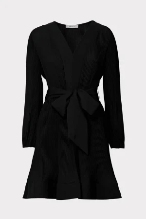 liv_pleated_dress_0-5.webp Guest Of Dresses-MILLY Liv Pleated Dress Black