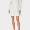 White Dresses-MILLY Liv Pleated Dress White