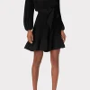 liv_pleated_dress_1-14.webp Mini Dresses-MILLY Liv Pleated Dress Black