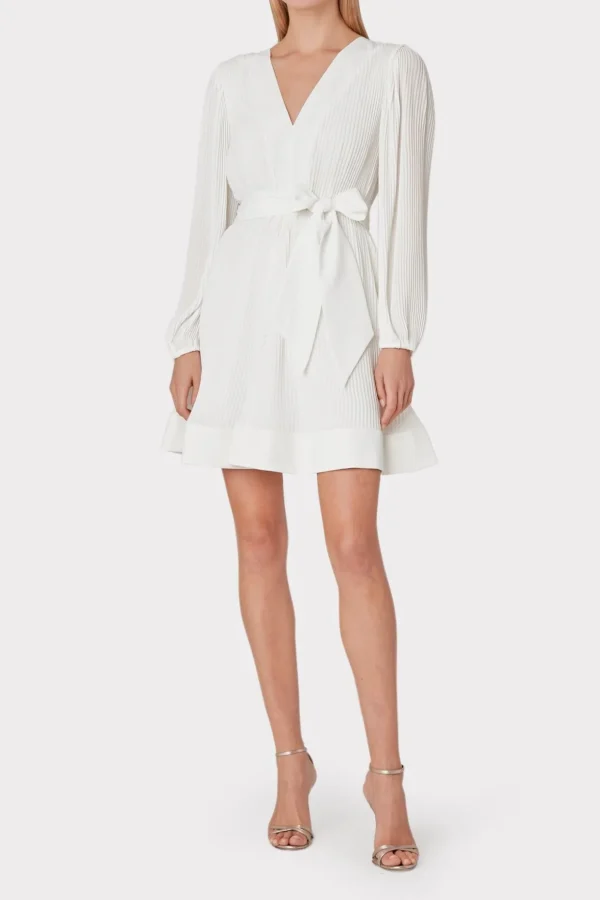 liv_pleated_dress_1-16.webp Mini Dresses-MILLY Liv Pleated Dress White