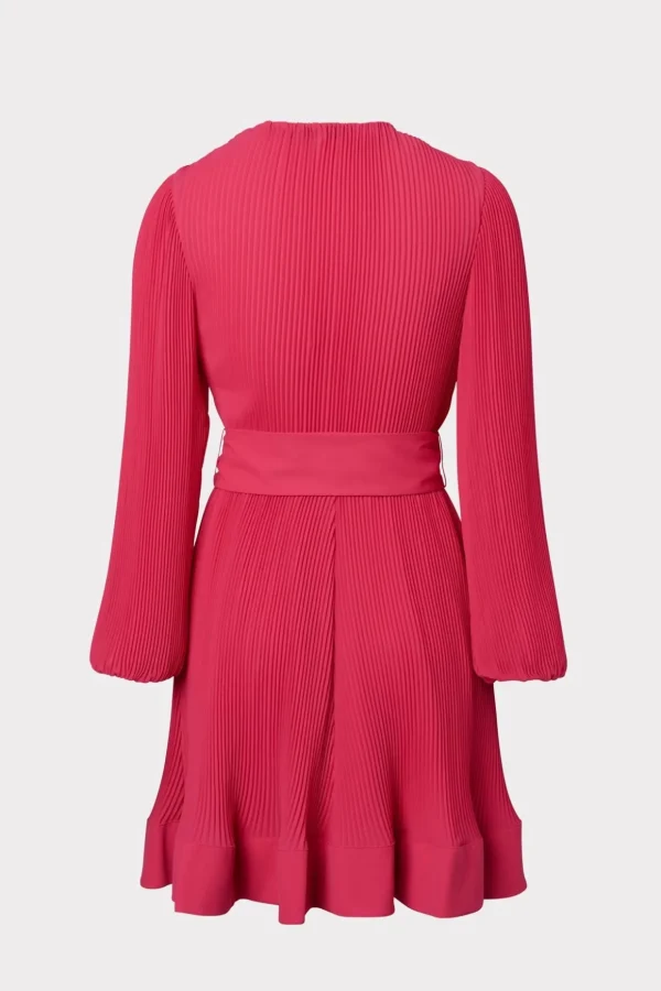 liv_pleated_dress_1-6.webp Guest Of Dresses-MILLY Liv Pleated Dress Milly Pink