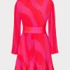 liv_zebra_pleated_dress_3-2.webp Pink Dresses-MILLY Liv Zebra Pleated Dress Milly Pink Multi