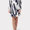 liv_zebra_print_dress_1-3.webp Mini Dresses-MILLY Liv Zebra Print Dress Navy/Ecru