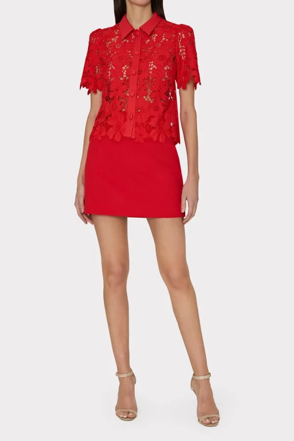 lizzy_cady_mini_skirt_1-7.webp Skirts-MILLY Lizzy Cady Mini Skirt Red