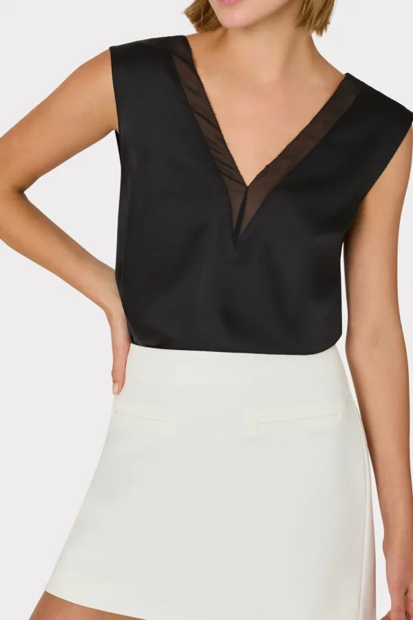 lizzy_cady_mini_skirt_2-13.webp Matching Sets-MILLY Lizzy Cady Mini Skirt Ecru