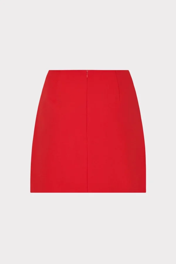 Matching Sets-MILLY Lizzy Cady Mini Skirt Red