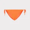 lori_textured_side_tie_bi_0-2.webp Jumpsuits & Rompers-MILLY Lori Textured Side Tie Bikini Bottom Neon Orange