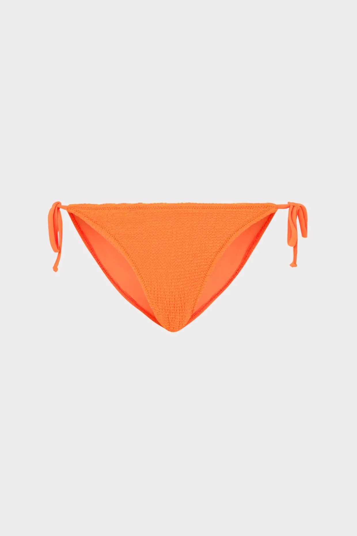 lori_textured_side_tie_bi_0-2.webp Jumpsuits & Rompers-MILLY Lori Textured Side Tie Bikini Bottom Neon Orange
