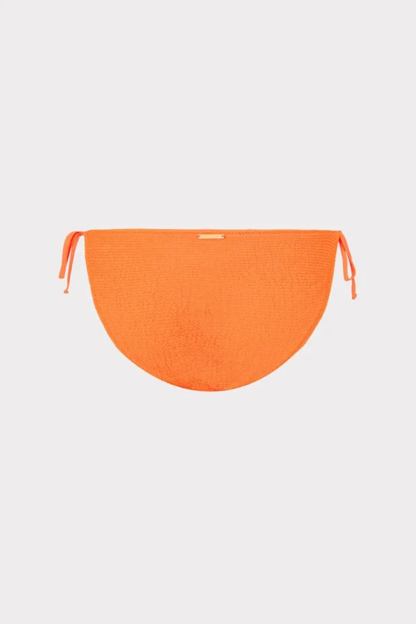 lori_textured_side_tie_bi_3-1.webp Bikinis-MILLY Lori Textured Side Tie Bikini Bottom Neon Orange