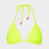 lori_textured_triangle_bi_0-3.webp Jumpsuits & Rompers-MILLY Lori Textured Triangle Bikini Top Yellow
