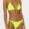 lori_textured_triangle_bi_1-3.webp Jumpsuits & Rompers-MILLY Lori Textured Triangle Bikini Top Yellow