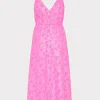 Jumpsuits & Rompers-MILLY Lurex Jacquard Spaghetti Strap Cover-Up Pink