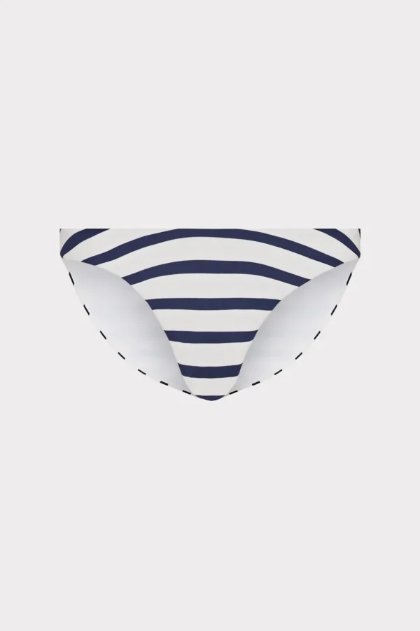 Jumpsuits & Rompers-MILLY Margot Nautical Stripe Bikini Bottom Navy/White