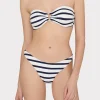 Jumpsuits & Rompers-MILLY Margot Nautical Stripe Bikini Bottom Navy/White
