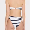 Jumpsuits & Rompers-MILLY Margot Nautical Stripe Bikini Bottom Navy/White