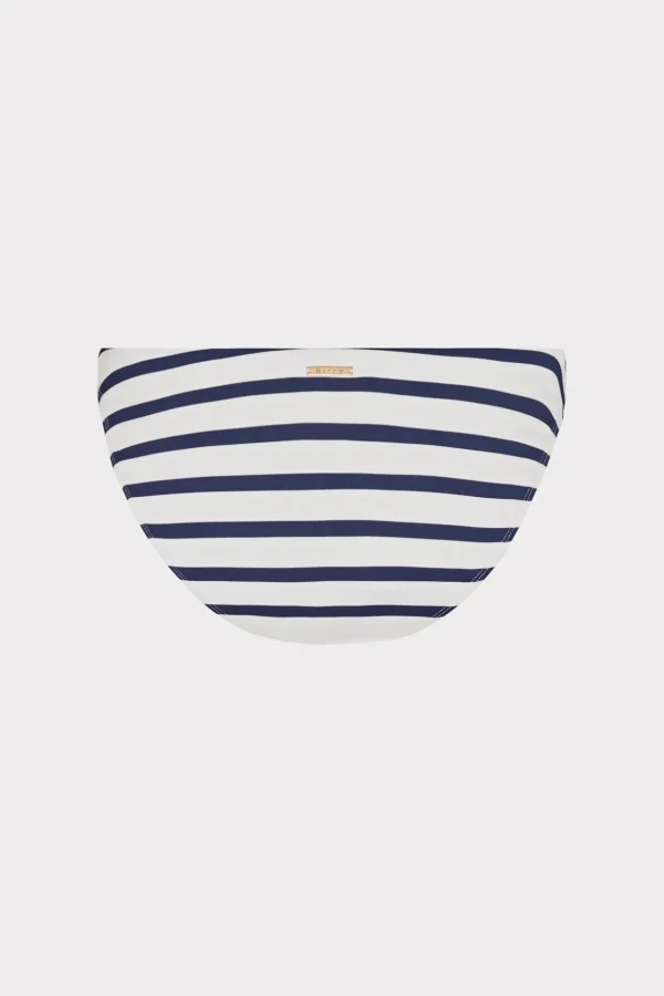 Jumpsuits & Rompers-MILLY Margot Nautical Stripe Bikini Bottom Navy/White