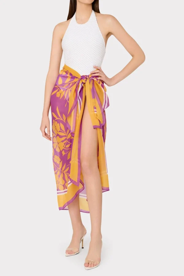 marigold_aroma_chiffon_sa_1-1.webp Jumpsuits & Rompers-MILLY Marigold Aroma Chiffon Sarong Multi