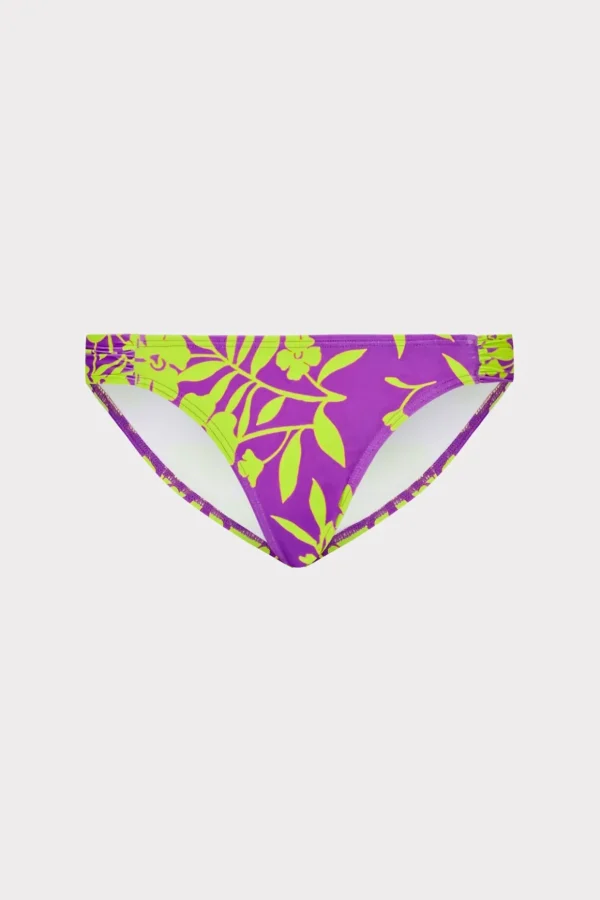 marigold_aroma_ruched_sid_0-1.webp Jumpsuits & Rompers-MILLY Marigold Aroma Ruched Sides Bikini Bottom Purple Multi
