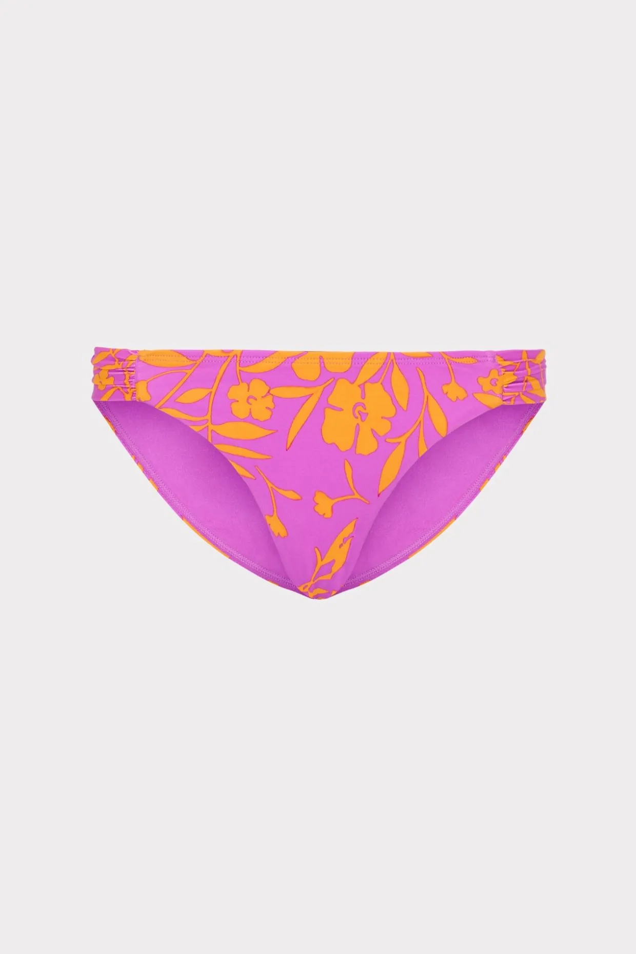 marigold_aroma_ruched_sid_0-2.webp Jumpsuits & Rompers-MILLY Marigold Aroma Ruched Sides Bikini Bottom Multi