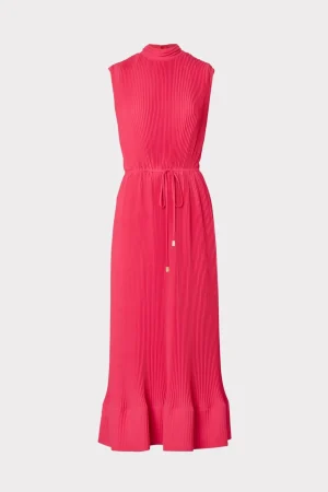 melina_solid_pleated_dres_0-16.webp Maxi Dresses-MILLY Melina Solid Pleated Dress Milly Pink
