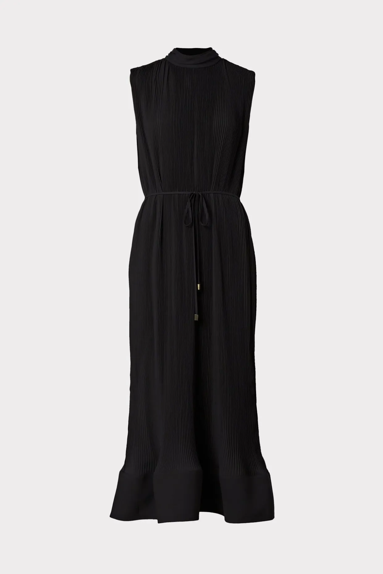 melina_solid_pleated_dres_0-3.webp Jumpsuits & Rompers-MILLY Melina Solid Pleated Dress Black