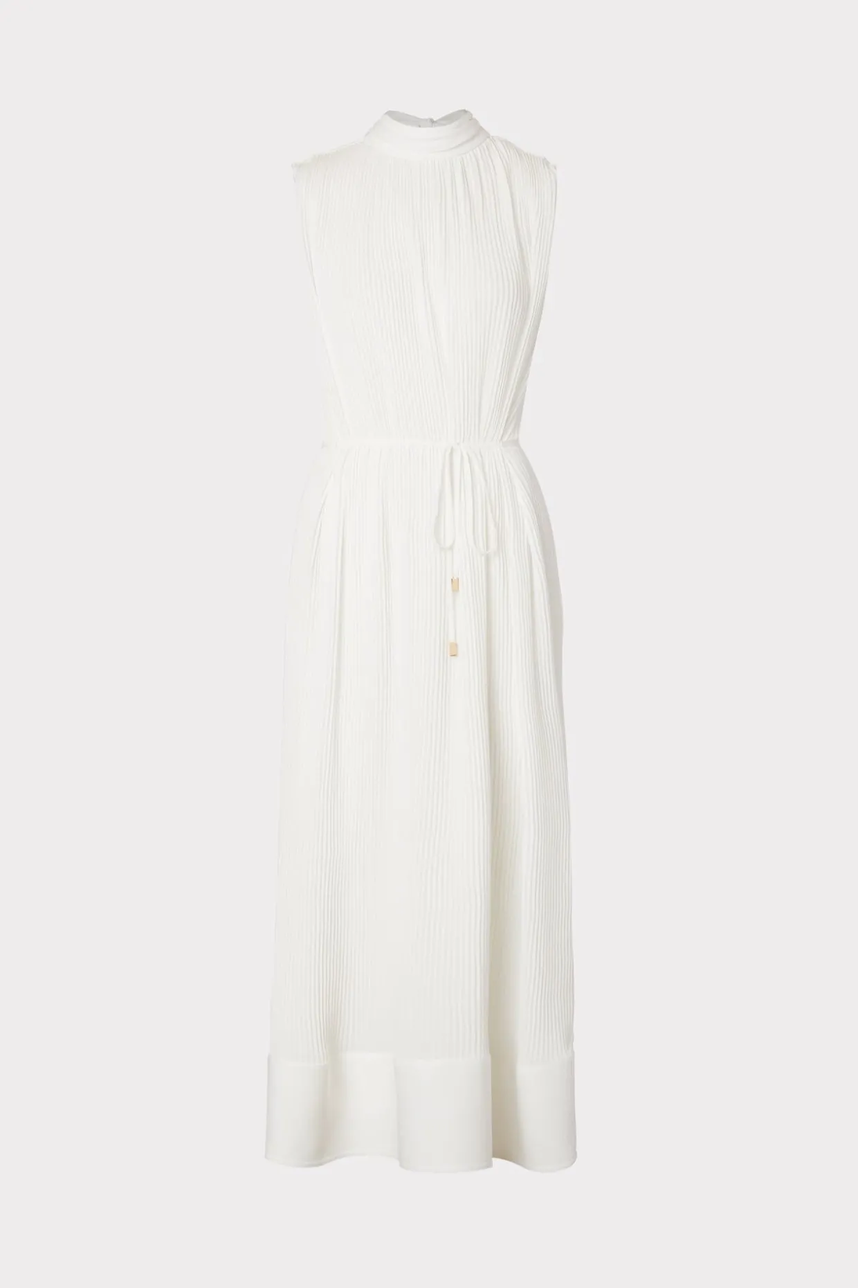 melina_solid_pleated_dres_0.webp Jumpsuits & Rompers-MILLY Melina Solid Pleated Dress White