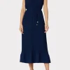 melina_solid_pleated_dres_1-1.webp Jumpsuits & Rompers-MILLY Melina Solid Pleated Dress Navy