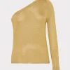 metallic_knit_one_shoulde_0.webp Sweaters & Knits-MILLY Metallic Knit One Shoulder Top Gold