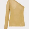 metallic_knit_one_shoulde_3-1.webp Tops-MILLY Metallic Knit One Shoulder Top Gold
