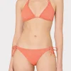 Jumpsuits & Rompers-MILLY Metallic Ring Bikini Bottom Orange/Silver