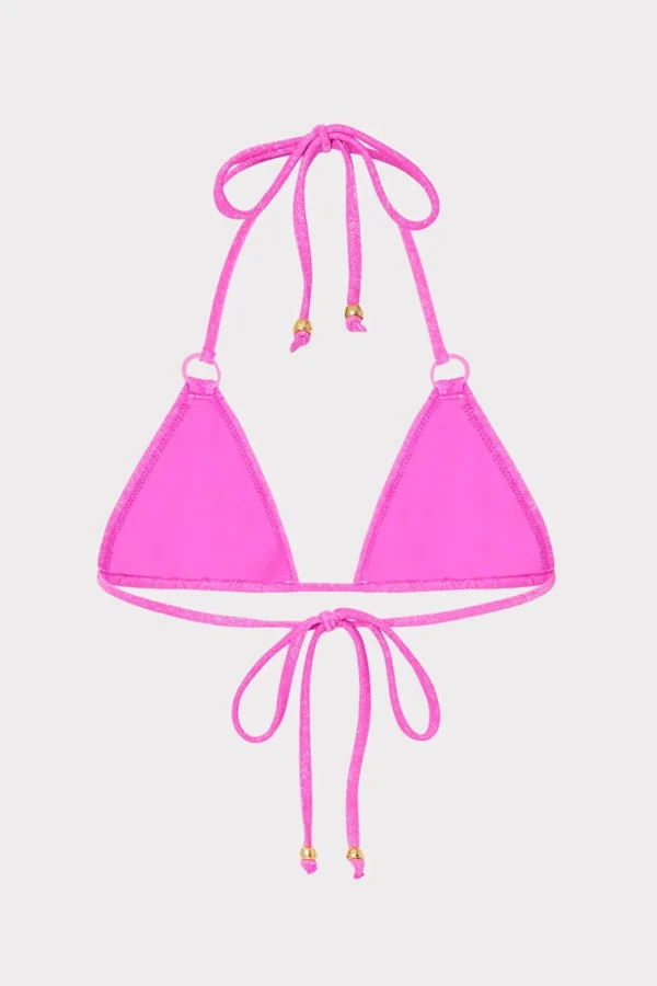 metallic_ring_triangle_bi_3.webp Jumpsuits & Rompers-MILLY Metallic Ring Triangle Bikini Top Fuchsia/Silver