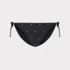 Jumpsuits & Rompers-MILLY Millie Diamond Heat Set String Bikini Bottom Black