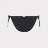 Jumpsuits & Rompers-MILLY Millie Diamond Heat Set String Bikini Bottom Black