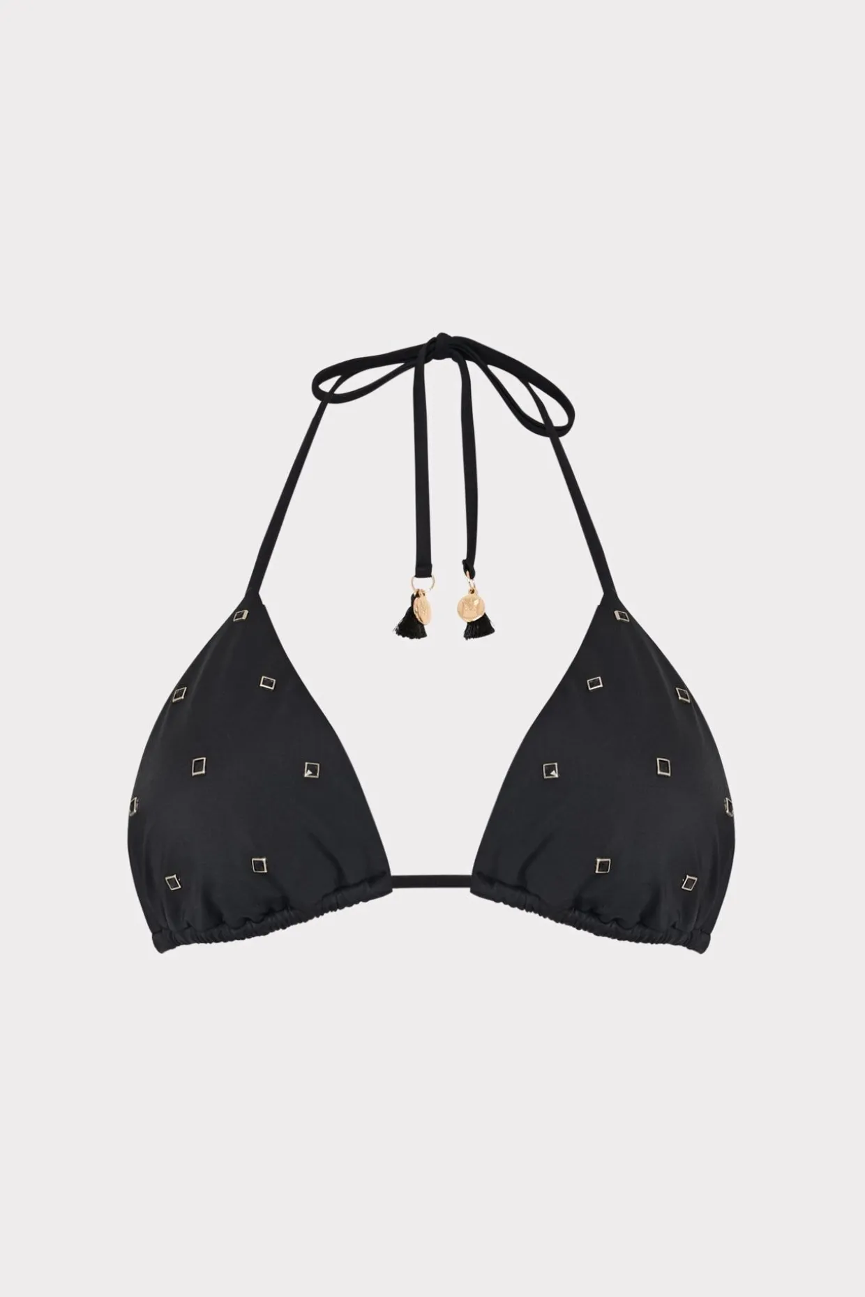 millie_diamond_heat_set_t_0.webp Jumpsuits & Rompers-MILLY Millie Diamond Heat Set Triangle Bikini Top Black