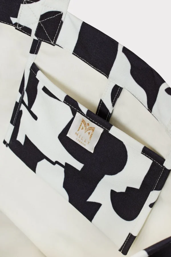milly_mimi_tote_bag_2.webp Beach Totes-MILLY Mimi Tote Bag Black/Ecru
