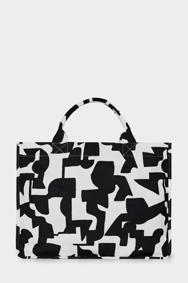milly_mimi_tote_bag_3.webp Beach Totes-MILLY Mimi Tote Bag Black/Ecru