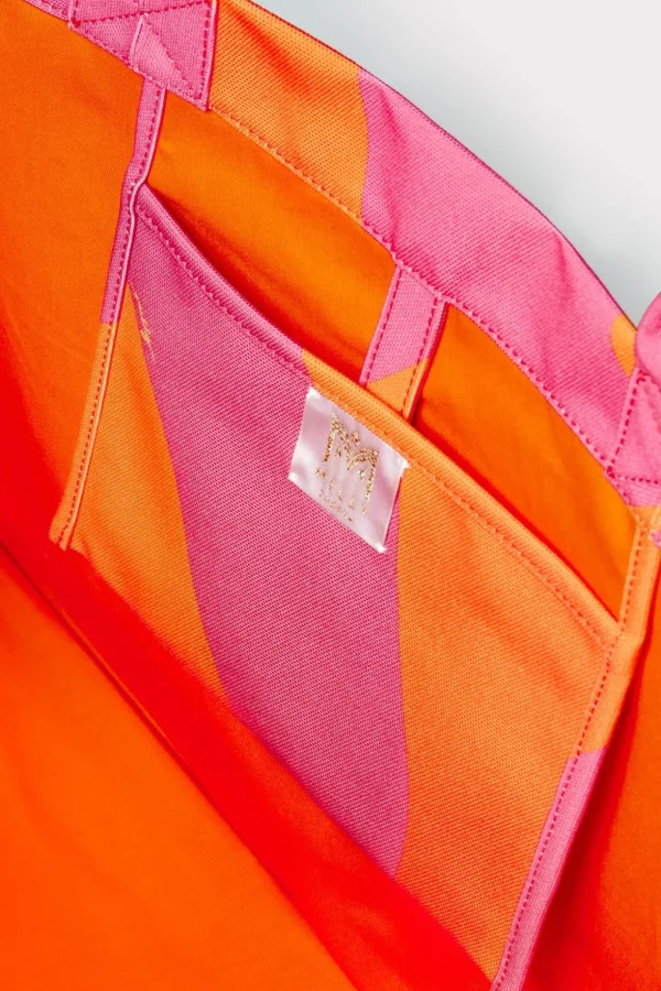mimi_canvas_tote_2-3.webp Accessories-MILLY Mimi Canvas Tote Milly Pink/Tangerine
