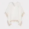 Jumpsuits & Rompers-MILLY Mirrored Embroidery Caftan White/Gold
