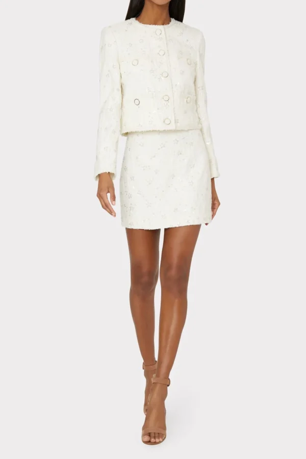 modern_mini_beaded_skirt_1.webp Skirts-MILLY Modern Mini Beaded Skirt Ecru