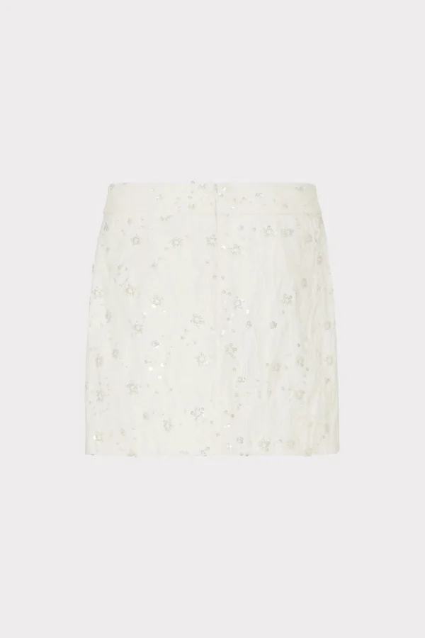 modern_mini_beaded_skirt_3.webp Skirts-MILLY Modern Mini Beaded Skirt Ecru