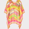 multi_color_chevron_cafta_0-1.webp Jumpsuits & Rompers-MILLY Multi Color Chevron Caftan Green Multi